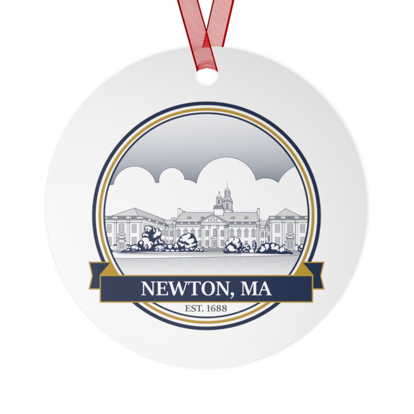 Newton City Hall: Premium Ornament