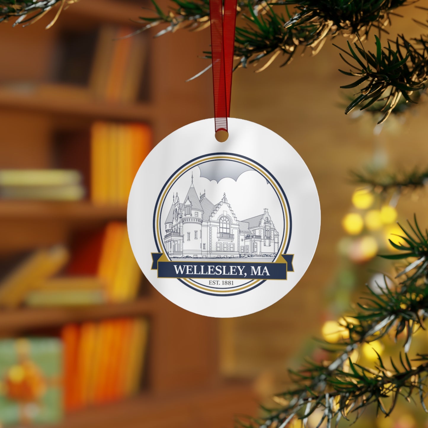 Wellesley Town Hall: Premium Ornament