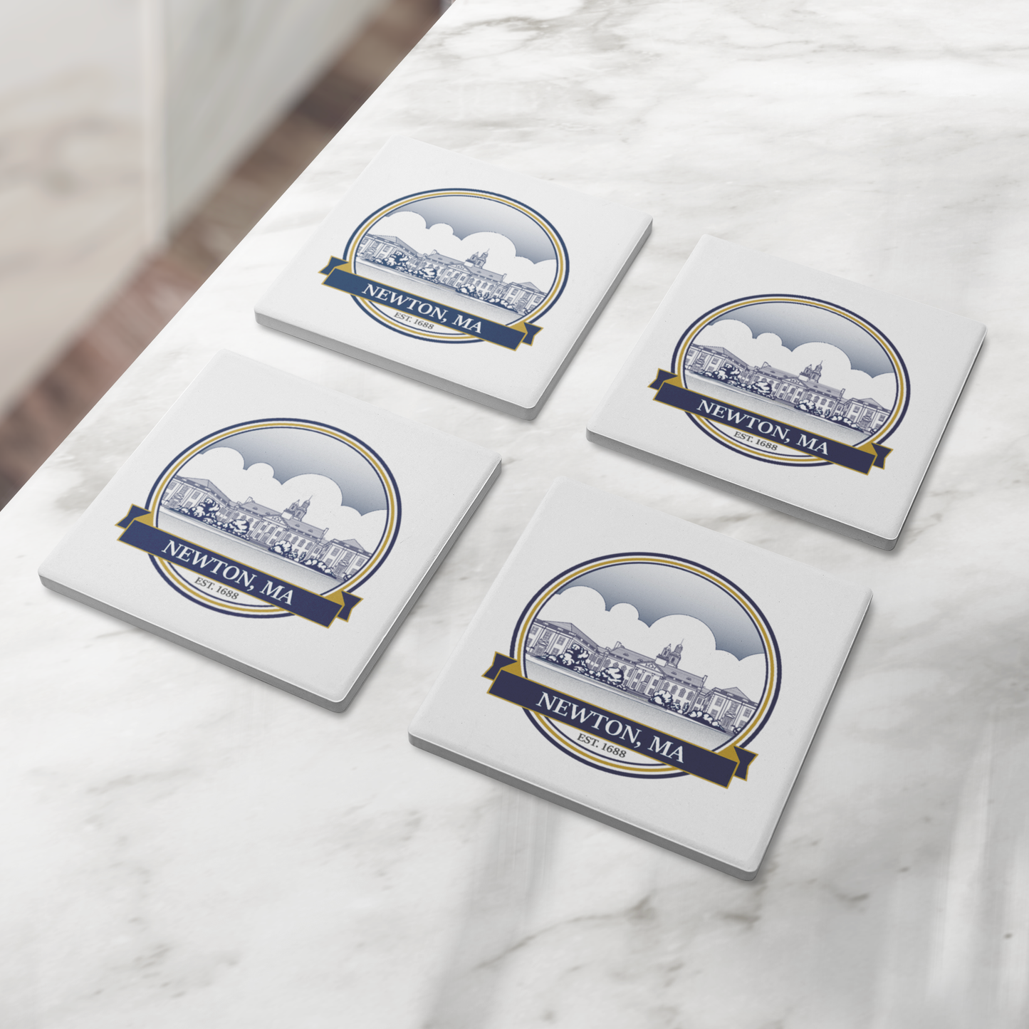 Newton_City_Hall_Stone_Coasters_SquareStoneCoaster_4pcLifestyle_Mockup.png