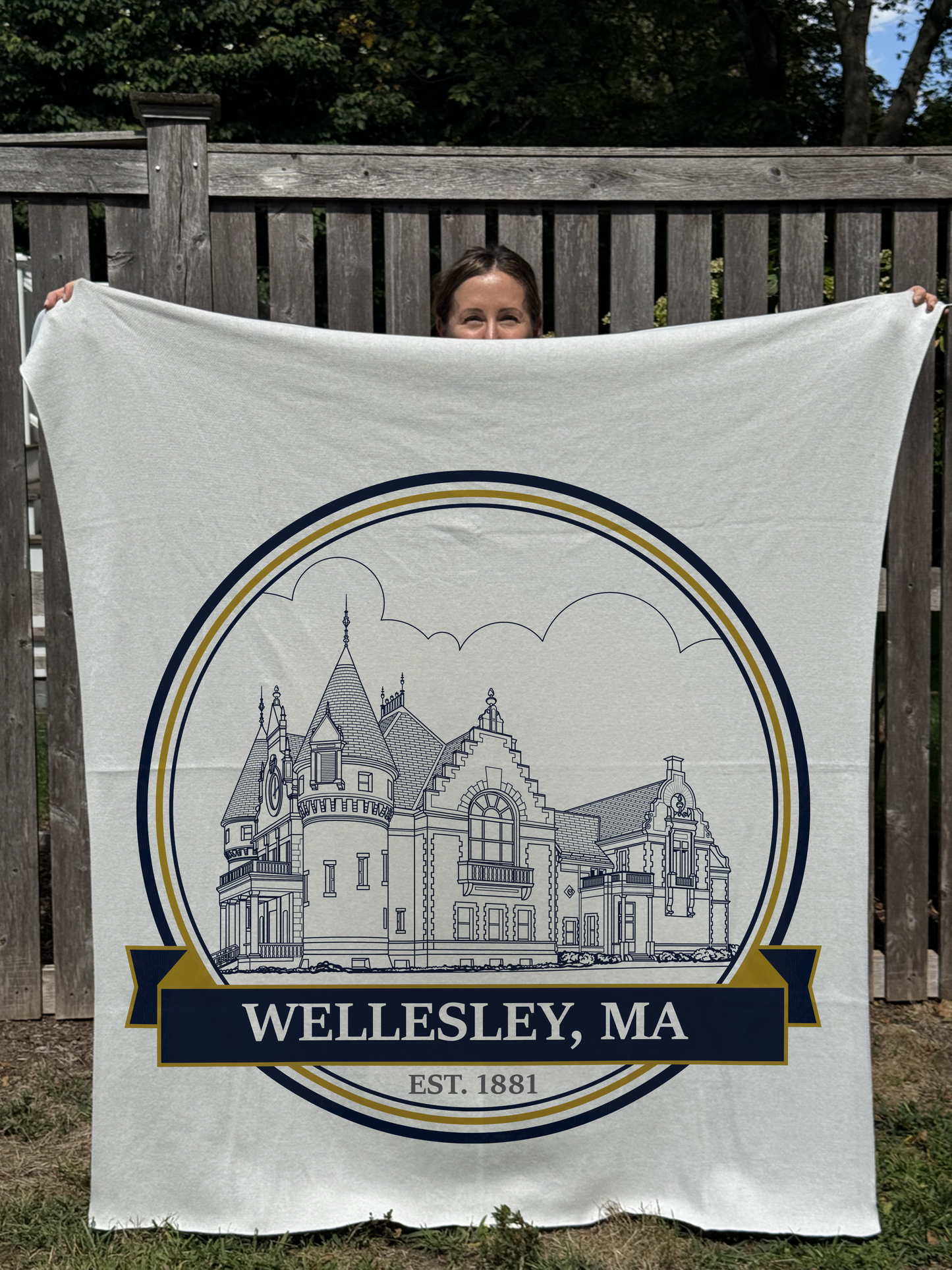 Wellesley Town Hall: Knit Blanket