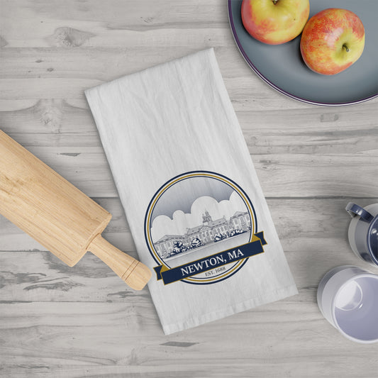 Newton City Hall: Flour Sack Tea Towel
