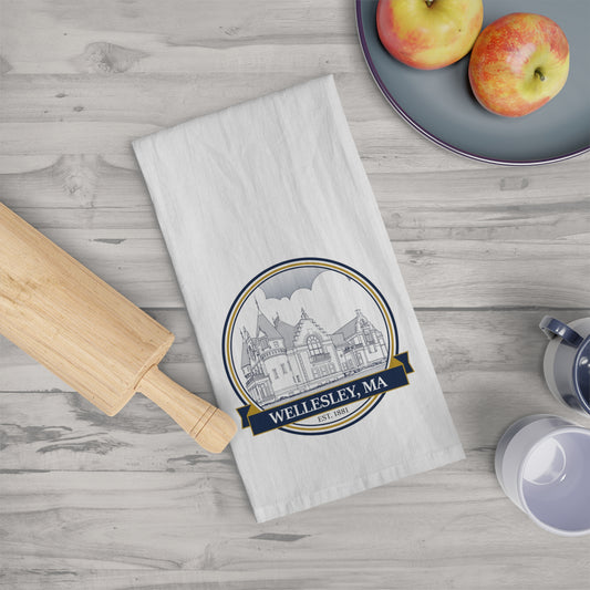 Wellesley Town Hall: Flour Sack Tea Towel