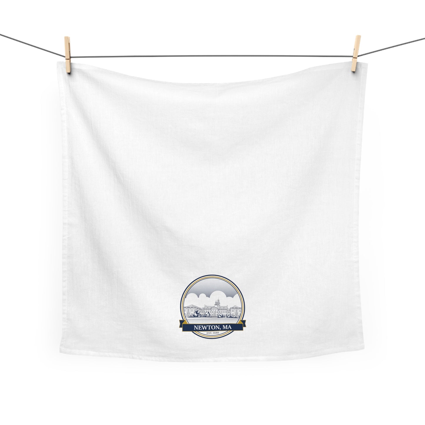 Newton City Hall: Flour Sack Tea Towel