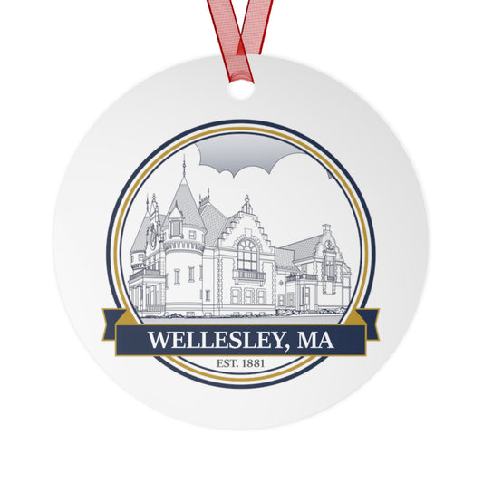 Wellesley Town Hall: Premium Ornament