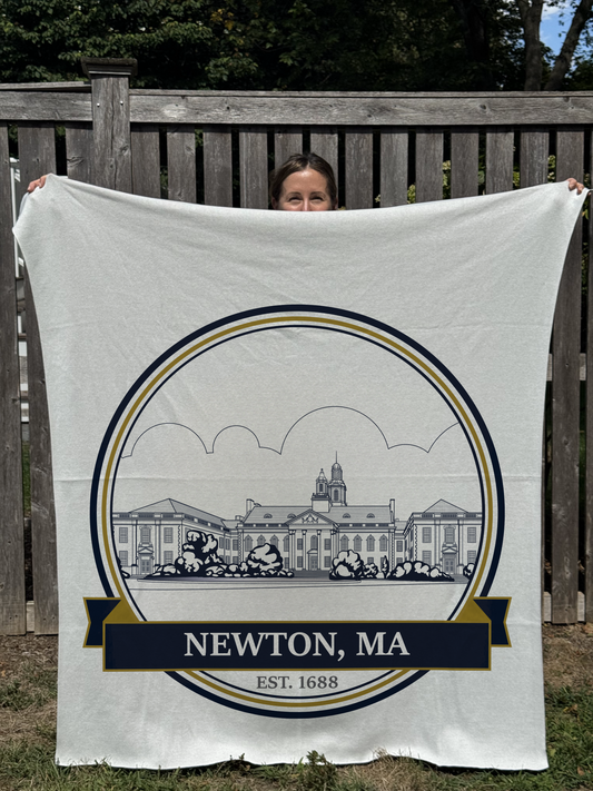 Newton City Hall: Knit Blanket