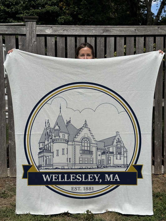 Wellesley Town Hall: Knit Blanket